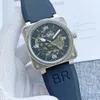 Bell and Ross Top Quality 44 -мм мужские часы Watch Watch