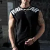 Mens Sleeveless Shirt Tank Tops Loose Fit Heavy weight Tee for GYM Men Workout casual top mens jogging vest 240416