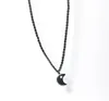 Collier de pendentif d'hématite de forme de lune pour hommes Femmes Naturel Stone Pendant Collier magnétique Perles bijoux6136054