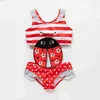 One-Pieces Girls swimsuit one-piece swimsuit 12-7T girls sleeveless swimsuit mermaid childrens swimsuit summer swimsuit Q240418