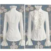 Camicette da donna Soltura camicetta manica a bagliore slim fit camicia svasata