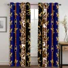 Drapes Curtain Barock Boho Luxury Granny Designer Gold Brand 2 Pieces Thin Curtain For Living Room Bedroom Window Drape Decor