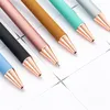 Ballpoint Pens Colorful metal pen flash Crystal pen metal pendant Ballpoint pen bullet 1.0mm nib Black refill Superior office writing