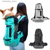 Canta per portatore di cani Waterproof Dog Travel Travel Backpack ispessato cinghie allargate per carrier per essere accoglienti per cani medie corgi shiba inu l49