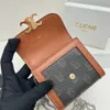 TRIOMPHES Folding Coin Purses Designer Key Wallet Womens Card Holders Key Pouch Fashion Leather Plånböcker Lyxiga ID -kort Kort handväska Mens Passport Holder Cardholderholder