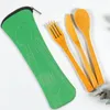 Armazenamento de cozinha 4 PCs Bolsa de lápis de talheres reutilizáveis para piquenique para piquenique bolsa de utensílios de utensílios de utensílios multifuncionais