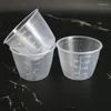 Meetgereedschap nuttig 10 pc's voedselkwaliteit plastic rijst cooker meting voor droge en vloeibare ingrediënten (160 ml)