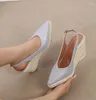 Sukienka buty lihuamao slingback pięta espadrilles kliny