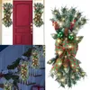 Decorative Flowers Wire Wreath Frame The Cordless Prelit Stairway Trim Christmas Wreaths For Front Door Holiday Wall Window Autumn