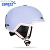 Capes à vélo masques Copozz Winter Ski Snowboard Casque Casque de sécurité anti-impact à demi-impact Casque de motoneige de motoneige Ski Ski pour adulte et enfant L48