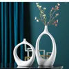 Vases Chinese Style Ceramic Vase Decoration Creative Crafts Living Room Coffee Table Wine Cabinet Simple Modern Home Gift