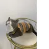 Cat lente/zomer dun ijs linnen gebreide vest teddy bomei beren kleine en middelgrote hond ademende modemerk kleding