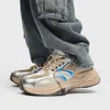 Tjock sula klumpiga skor casual löpande sneakers för kvinna man ungdomar bekväma sporttränare
