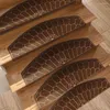 Dywany trwałe maty podłogowe samoprzylepne bieżniki schodowe miękki uchwyt bezpieczeństwa do drewnianych schodów skórka dywan dywanów Zwiększenie schodów