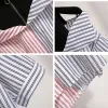 Dresses 2023 Summer Women Fashion Clothing Set Girls Student Trendy Striped Shirt Shorts Suit Lady Sexy Strapless Chiffon Tops Pants Set