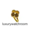 Anéis de jóias de ponta para Vancleff Womens Seiko Reprodução de prata esterlina Luxo e luxo 18k Gold rosa Platina Diamante Tiger Ring Original 11 com logotipo