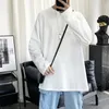 Men's T Shirts Men Long Sleeve T-shirts Autumn Male Simple Design Solid Basic Oversize 5XL Soft Cozy High Quality All-match Korean Fashion