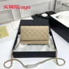 Дизайнерские каналы сумочка сумка Siaoxiangfeng Classic Woc Wealth Wealth Pack Caviar Одно плеч