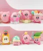 8pcs Kirby Figura anime Pink Devil Pvc Bambolo Ornamenti kawaii collettibili bambini039s giocattoli decorazione torta regalo di compleanno 5591429
