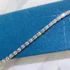 Hot Sale Diamond Jewelry Customize 14K 18K vast goud 3 mm Moissanite Tennis Bracelet