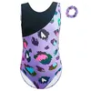 Scenkläder ärmlös 3-12 år Girls 'Dancewear Breattable Gymnastics Leotards for Kids One-Piece Bodysuits