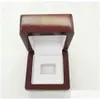 Andra modetillbehör trä Display Box Ship Ring Collectors Case 1 Slot05138942 Drop Delivery Dhlij