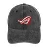 Berets Asus Rog Gamer Cowboy Hat | -f- | Czarownicy czarnych słonecznych dla kobiet mężczyzn