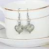 Dangle Earrings Seanlov Fashion Women's Shine Heart Charm Luminous Stone Glow In The Dark Green Blue Light Color