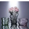 花瓶の花のガラス装飾品花瓶型デスクトップリビングドライアレンジメント水耕部の部屋の装飾