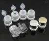 Opslagflessen 3 ml helder monster Make -up van plastic potreis poeder kast cosmetische mini crème containers SN786