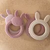 1pcs baby teether silicon toy ein kostenloses cartoon Kaninchen Krankenpflege Kinderkrankheiten Gesundheit Molar Kautgeborenes Accessoires 240407