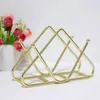 Kitchen Storage Paper Towel Rack Stainless Steel Triangle Holder With Capacity For Office Polished Napkin Dispenser Bar