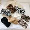 Umhängetaschen Winter Vintage Zebra Muster Unterarmtasche Frauen Plüsch Herbst Handtasche Weich warm