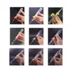 2sets Glass Water Bongs Smoking Pipes 14mm Ceramic Tip Quartz Banger Nail Clip Dabber Tool 20 Style Handle Spill-proof Dab Rig Bong Glass Oil Burner Pipes