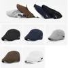 71p4 Beretler Markalı Erkek Beralar Yaz Nefes Alabası Vizör Kapağı Kadınlar Düz Zirveli Güneş Şapkası Net Katı Bulaşma Zirvesi Newsboy Şapka Şapkası Kişisi Kapakları D24418
