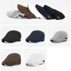 71p4 Boinas de marca Boinas para hombres de la marca Summer Breathable Visor Cap Women Flat Peaked Sun Sun Net Solid Herringbone Newsboy Hat Mesh Driver Caps D24418