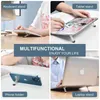 Andra datorkomponenter OatsBASF Portable Laptop Holder Invisible Adhesive Non-Slip Notebook Stand för MacBook Pro Air iPad Lenovo PC Cooling Tablet Leg Y240418