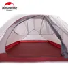 Cloud Up 1 2 3 Person Tent Outdoor Ultralight Portable Camp Tents with Mat Camping 20D Silicone Travel Hiking Tent 240408