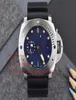 Super Topselling de alta qualidade Homens Avanadores de pulso 47 mm Dial azul Data automática P371 Power Reserve Movimento automático Rotativo BEELE BEHIN8572023