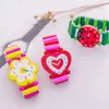 Children's watches Kids Girl Colorful Wood Bracelets Children Elastic Watch Wristbands Child Toy Bracelet Wholesales Birthday Gift Jewelry