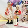 Série de pêssego da série de pêssego Pappy Gigi Frankie Anime Figura Modelo Modelo Decoração Colecionável Mistério Kawaii Feliz Toy 240301 240325