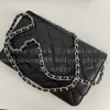 12A Upgrade Mirror Quality Classic Wallet On Chain Bags Mini 19cm Flap Quilted Black Purse Women äkta läder Kaviar Lambskin Handväskor Crossbody Shoulder Box Bag