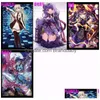 Card Games 50Pcs/Lot Yu-Gi-Oh Dark Magician Girl Board Yuh Sleeves Protector Toy Gift Drop Delivery Toys Gifts Puzzles Dhjnx