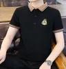 B8560 Mens Designer Polo Polo Summer Summer Soueve Classic Golden brodery tee Designer Shirts Brand Polos Shirts