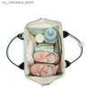 Bezi Çantalar Moda Ins Mommy Bag Çok Fonksiyonel Su Geçirmez Bebek Uyku Tulumu Bebek Türkarı Büyük Kapasite Yeni Basılı Anne ve Çocuk Çantası Q240418