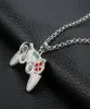 Подвесные ожерелья Hiphop Jewelry Game Game Console Renge Contal Crystal Charms для детей для детей.