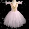 Ballet Tutu Jirt Femmes Habiller Long Vestidos For Girls Performance Clothing Swan Belly Dance Jirts 240411