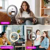 Continuous Lighting Zomei 10 LED selfie ring light 43 tripod 38 color modes dimmable iPhone and Android YouTube makeup TIK Tok Y240418