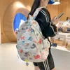 Backpack Floral Designer Nylon Female da viaggio femmina Borsa da viaggio Brackpacks per adolescenti Girls grande capacità BOOKBAG Mochila