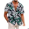 Camisetas de camisetas masculinas camisa mensal lapela verão de mangas curtas Padrão personalizado havaiano impressão 3D Diário Trabalho casual férias confortáveis dhvzf